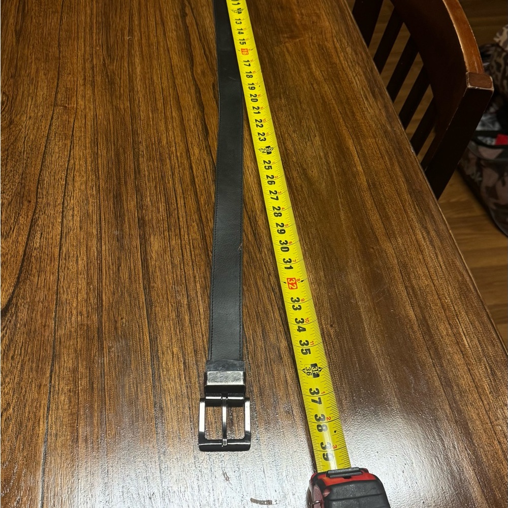 Men's Black Leather Belt